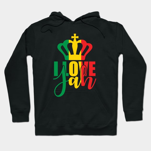 I love Jah Hoodie by defytees